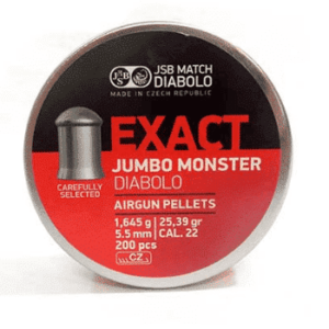 JSB Exact Jumb Monster .22cal 25.39gr 200/tin