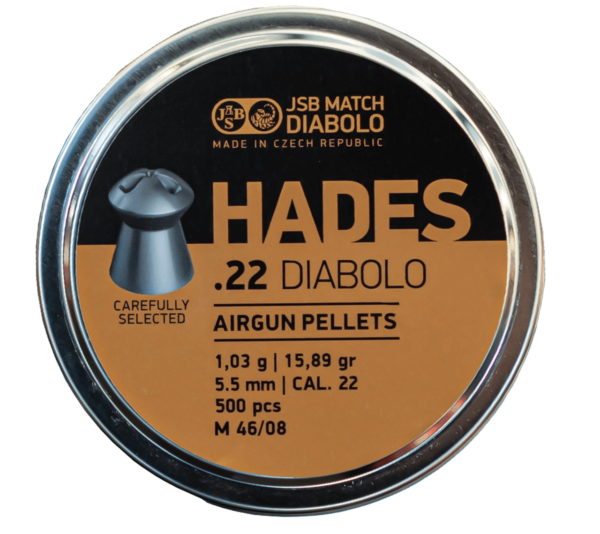 JSB Hades .22 cal 15.89g 500/tin