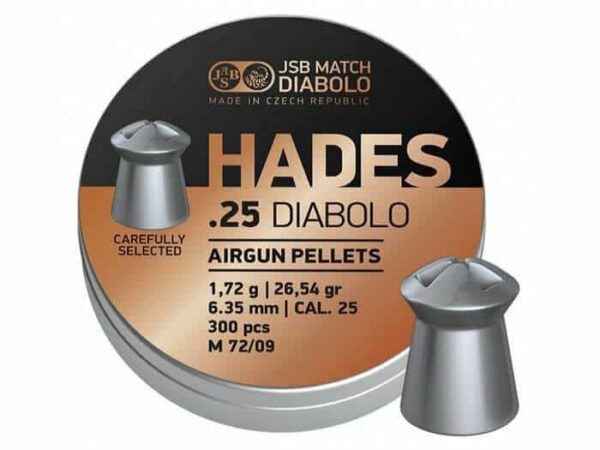 JSB Hades .25 cal 26.54g 300/tin