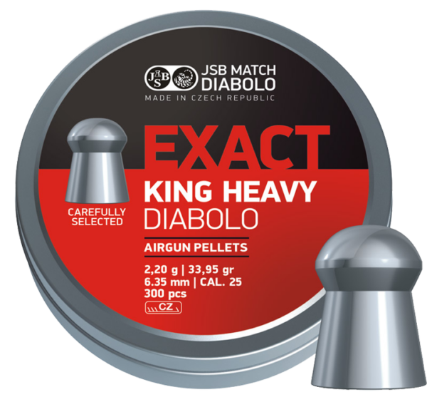 JSB King Heavy .25cal 33.95 300/tin