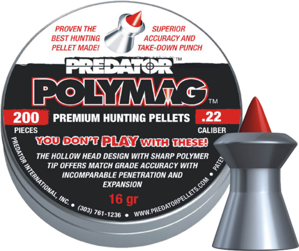 JSB Predator Polymag .22 cal 16g 200/tin