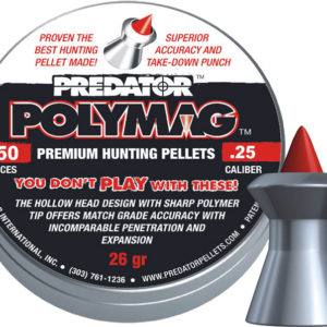 JSB Predator Polymag .25 cal 26g 150/tin